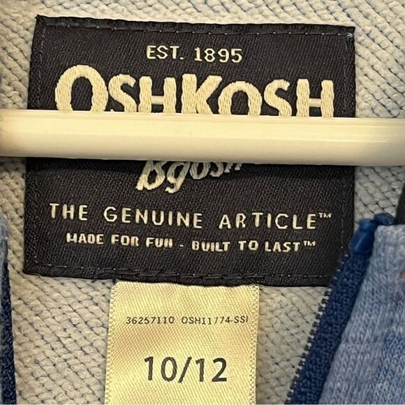 Kid's Oshkosh B'Gosh Blue Hoodie Jacket - Picture 6 of 6